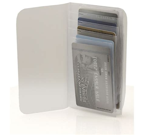 business card holder with insert.